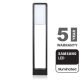 Modern kerti LED állólámpa, fekete (10W/900lm) 80 cm, hideg fehér, Samsung chip