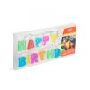 Születésnapi LED-es fényfüzér - "Happy Birthday" - 13 LED - 2 x AA - 2 m