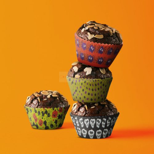 Muffin papír szett - halloween - 100 db / csomag