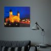 LED-es fali hangulatkép - "Nagytemplom Debrecen" -  3 x AA, 38 x 48 cm