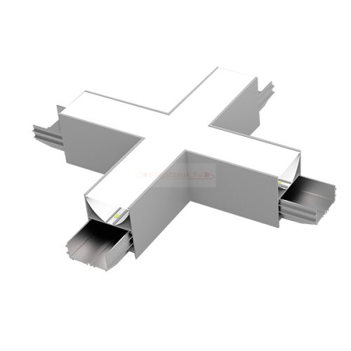 Mennyezeti függeszthető lineáris LED lámpatest X toldó (15W) fehér ház - 3000K 100Lm/W