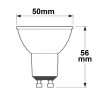 LED lámpa GU10 (5,5W/45°) Dimmelhető - meleg fehér Prizmás CRI90