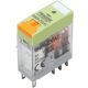 Print relé tesztgombbal és állapotjelzéssel 230V AC